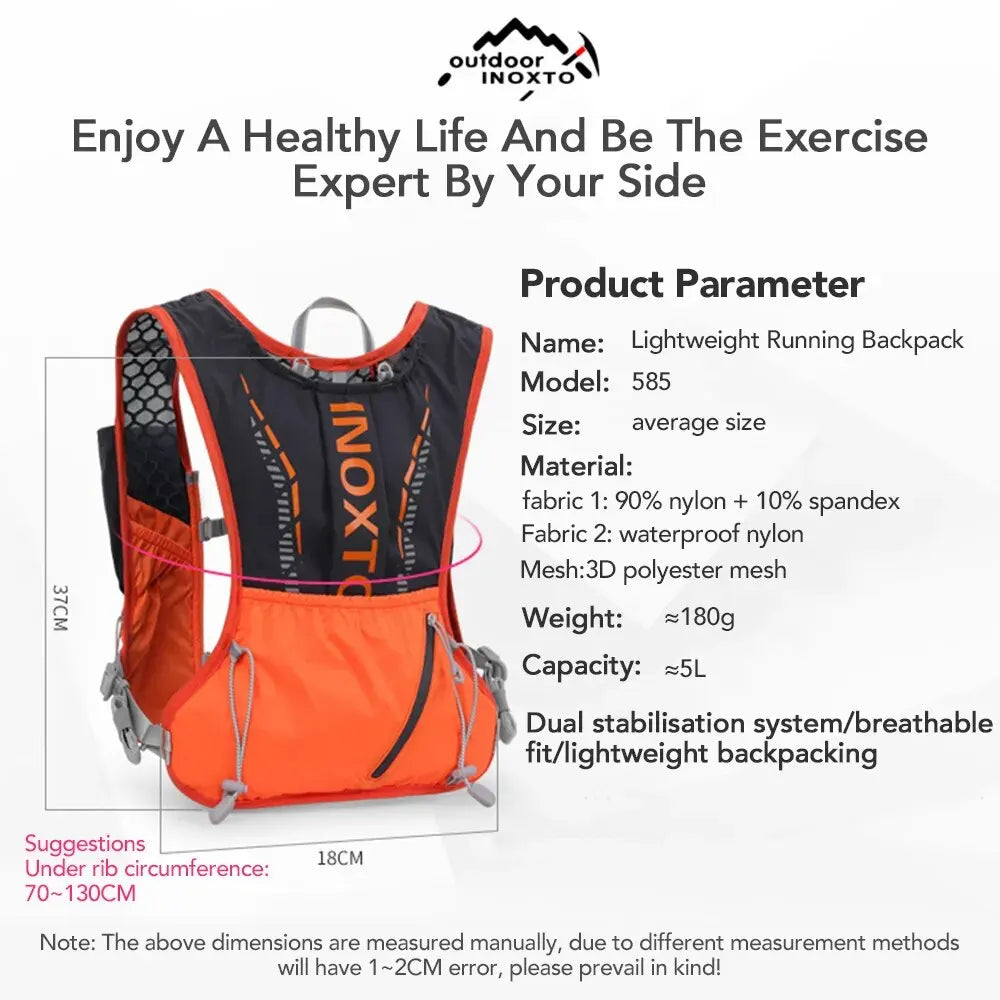 Lightweight Running Backpack Hydration Vest - Pleasant Product