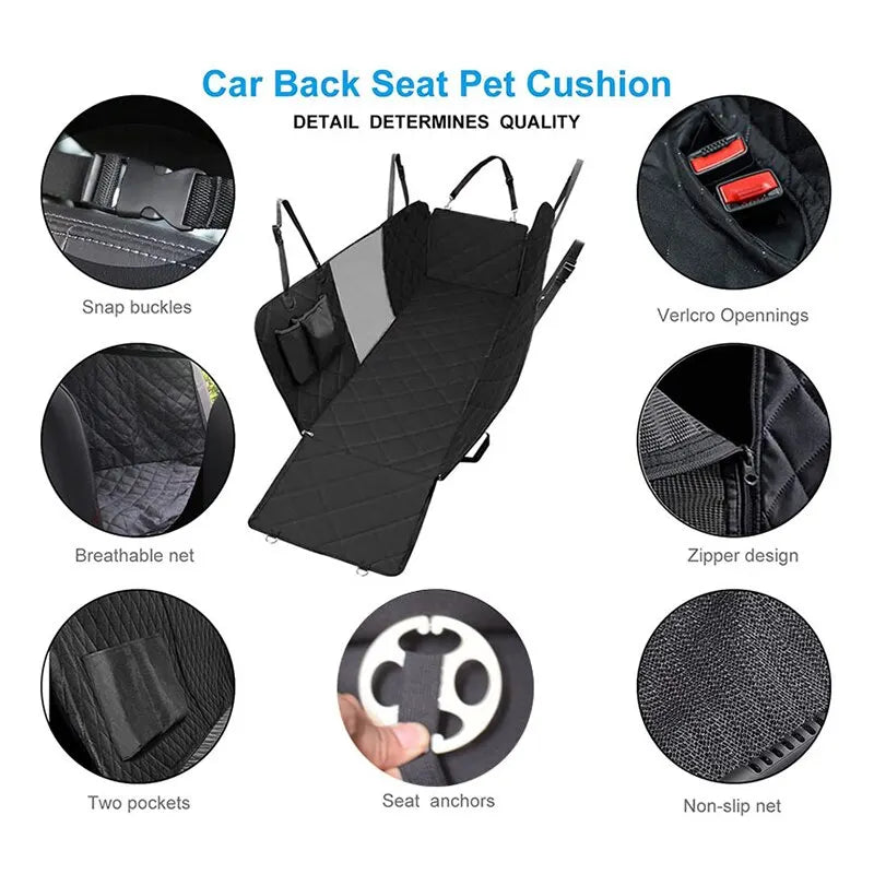 143×153CM Double Zipper Car Pet Seat - Pleasant Product