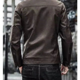 Men Leather Suit Jacket Slim Fit Short Coat Pleasant Product Express Inc