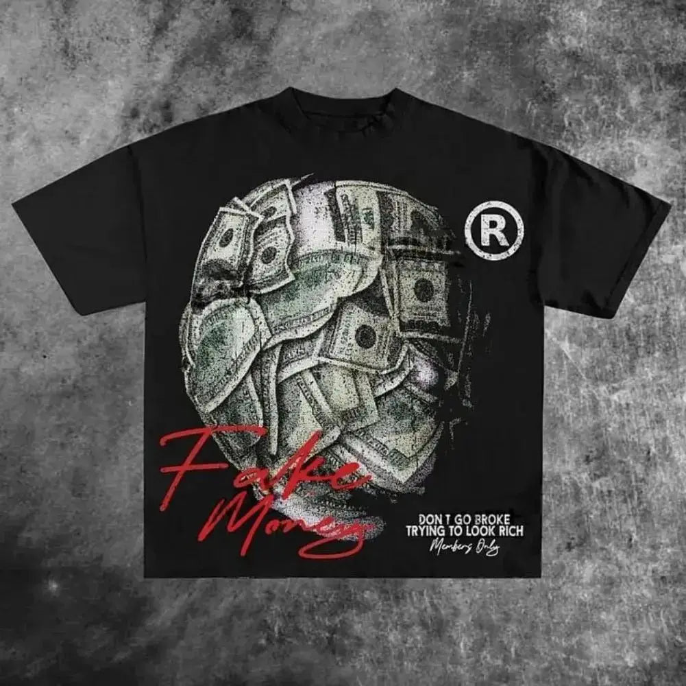 Don't Go Broke Trying To Look Rich Men's T-Shirt Pleasant Product Express Inc