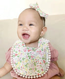 3Pcs/Set Flower  Baby Saliva Boy & Girl Bibs