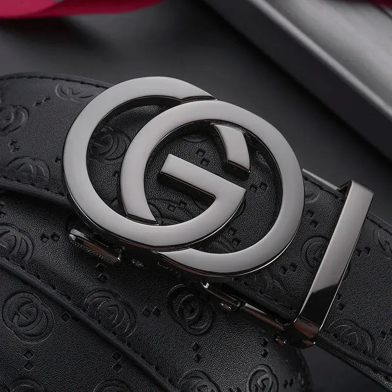 Men's Belts Automatic Buckle Genuine Leather Men's Jeans High Quality Pleasant Product Express Inc