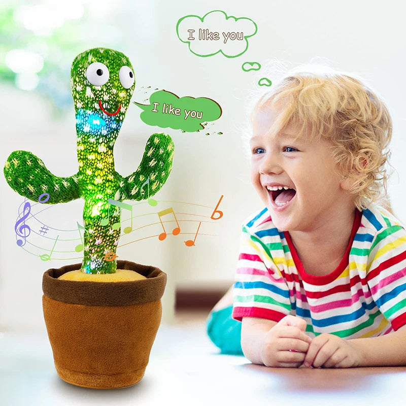 Kids Dancing Talking Cactus Toys Xmas Gifts