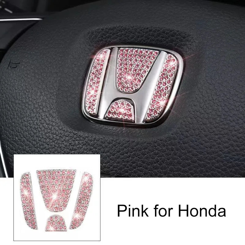 Bling Steering Wheel Emblem Sticker Crystal Decal - Pleasant Product