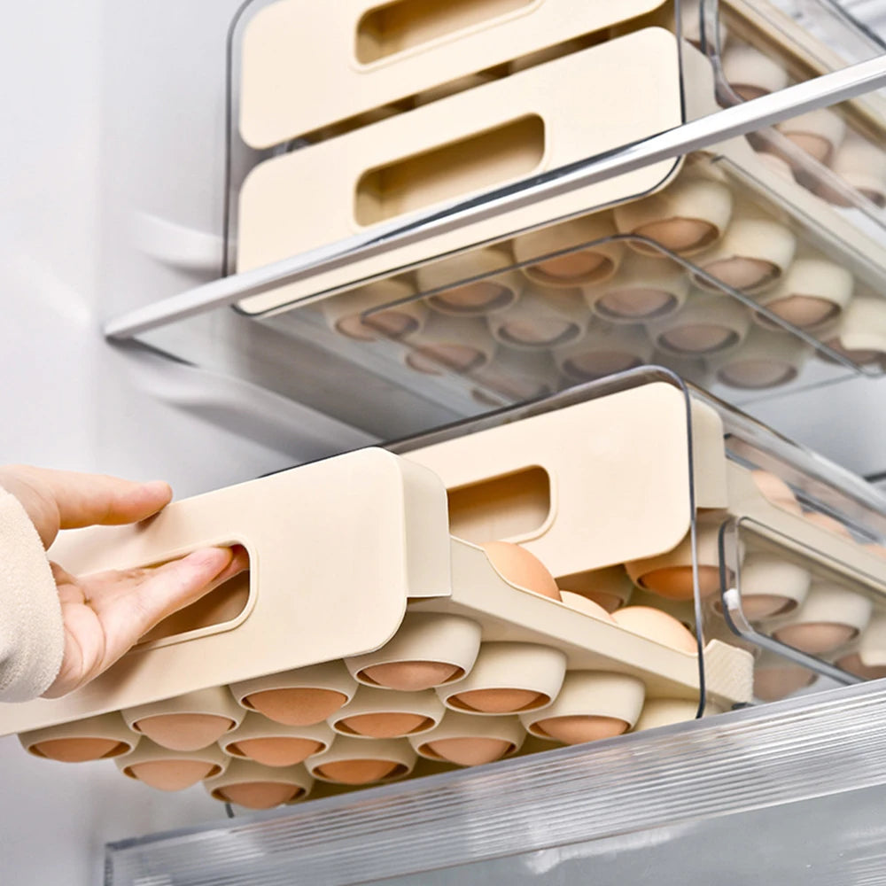 Double-layer Egg Rack Holder Storage Box Egg Basket