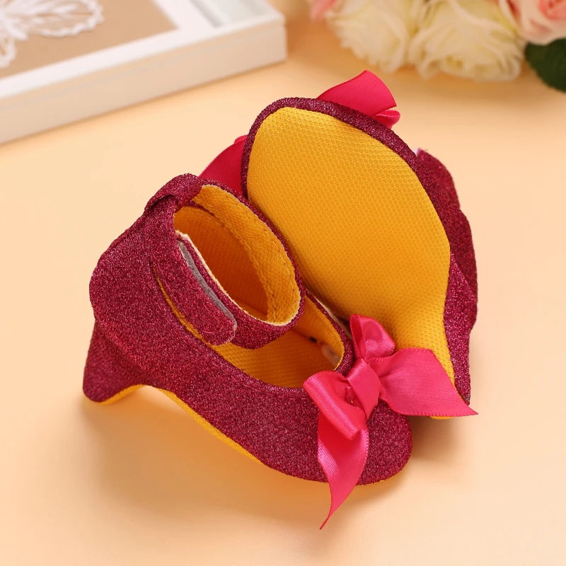 Fashion Infant Newborn Baby Girl High Heels Shoes