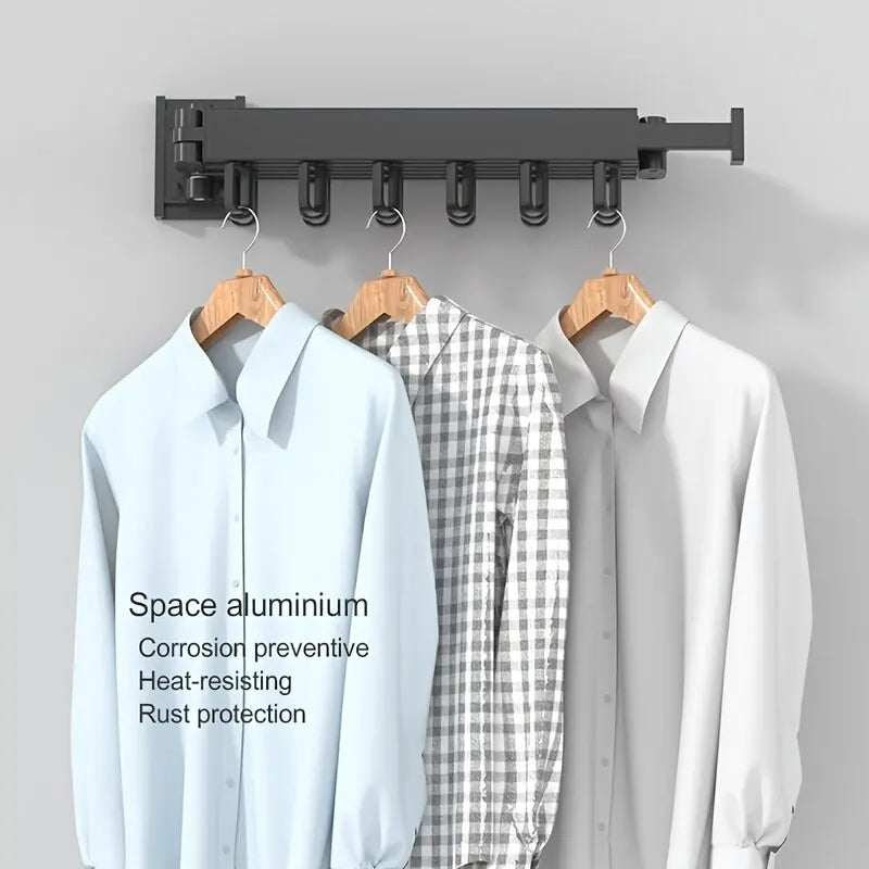 Wall-Mounted Foldable Aluminum Alloy Clothes Drying - Pleasant Product