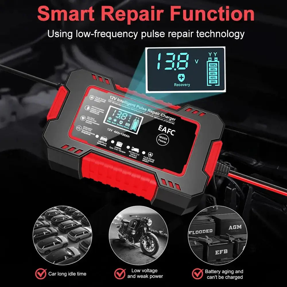 Car Battery Charger 12V 6A Pleasant Product Express Inc