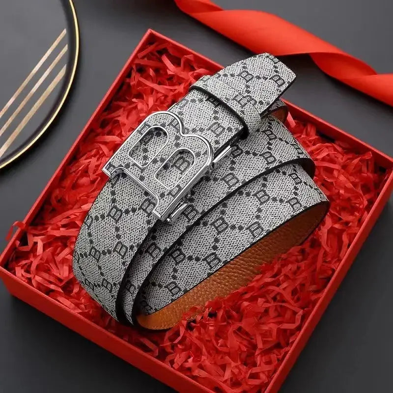 Fashion Alloy Needle Men's Belt B Buckle Head Waist Belt for Men Pleasant Product Express Inc