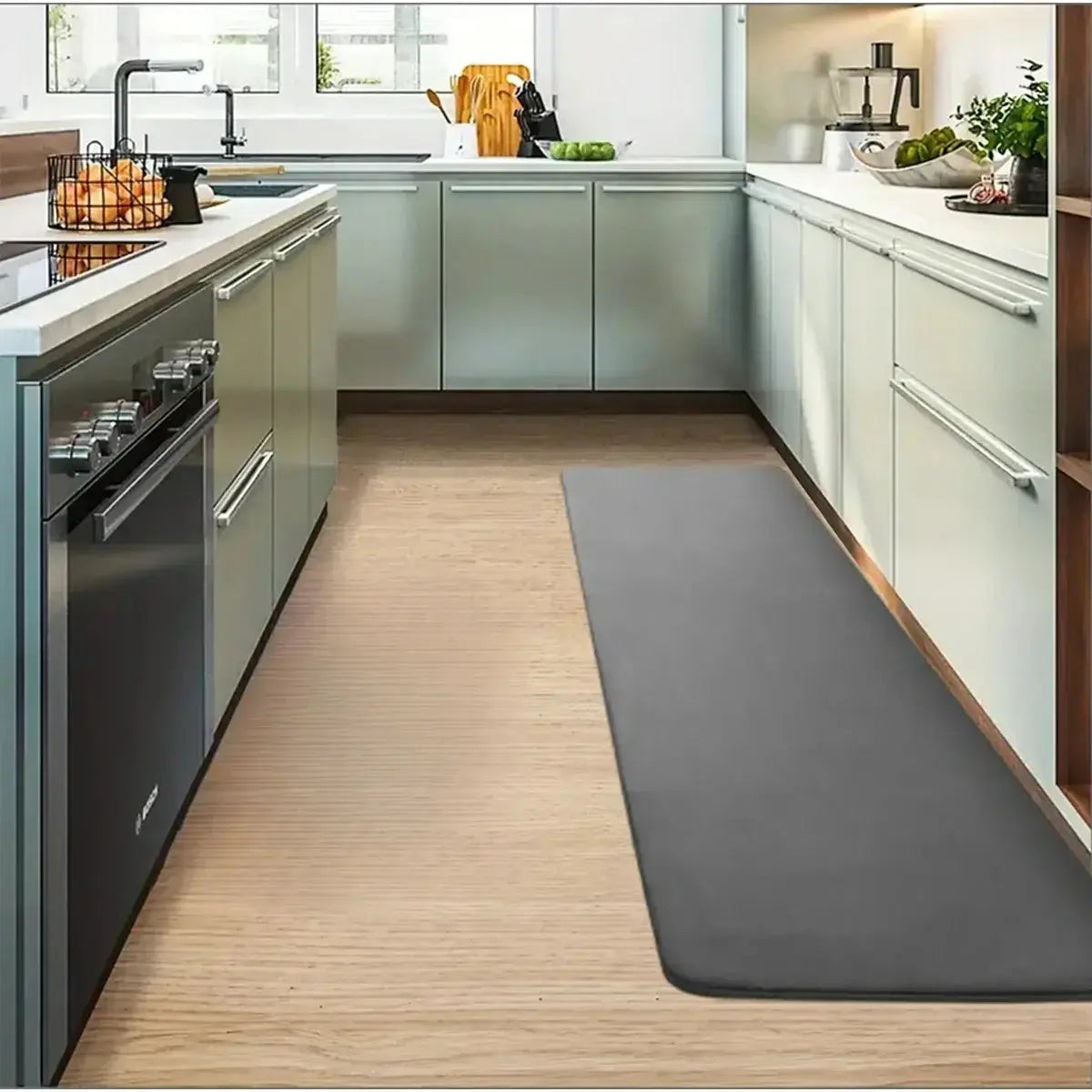 Thickened Flannel Kitchen Floor Mats Absorbent Oil Non-slip Pleasant Product Express Inc