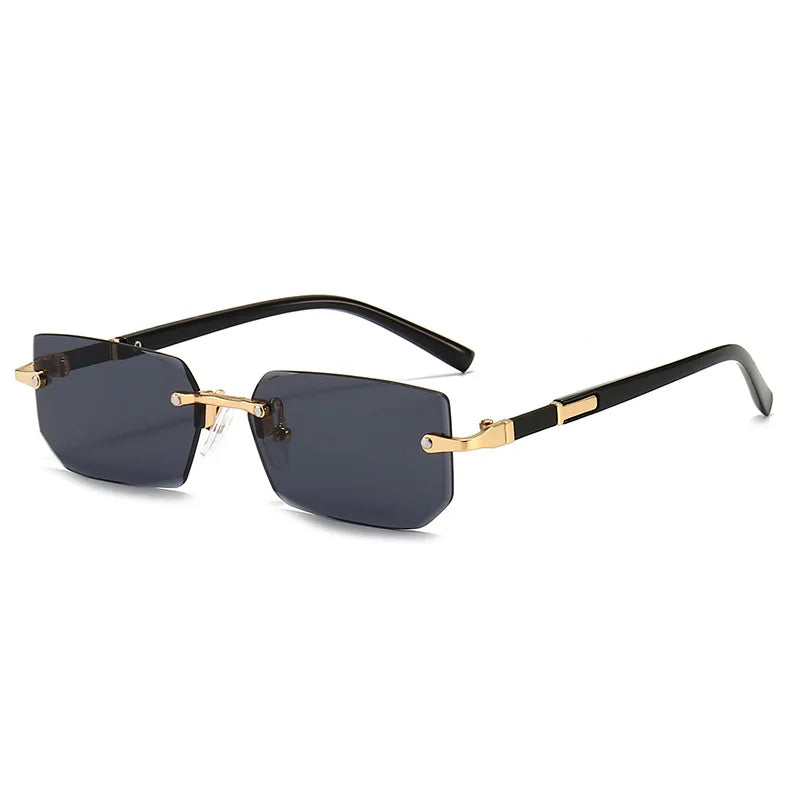 Rectangle Fashion  Women Men Sun Glasses