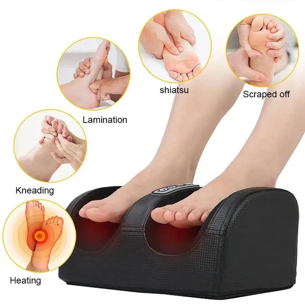 Electric Foot Massager Kneading Deep Tissue Relax Heated Roller Pleasant Product Express Inc