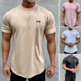 Men T-shirt Male Sports Gym Muscle Fitness