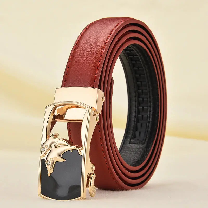 Women's Belt Fashion Automatic Buckle Pleasant Product Express Inc