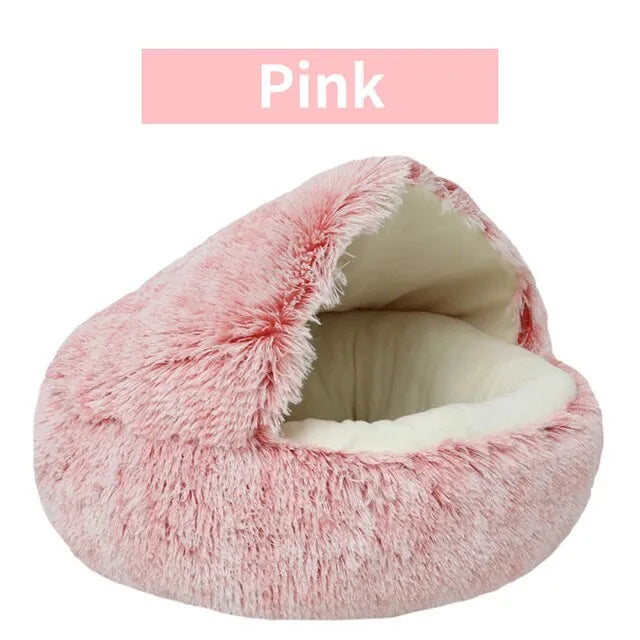 Soft Plush Pet Bed with Cover - Pleasant Product