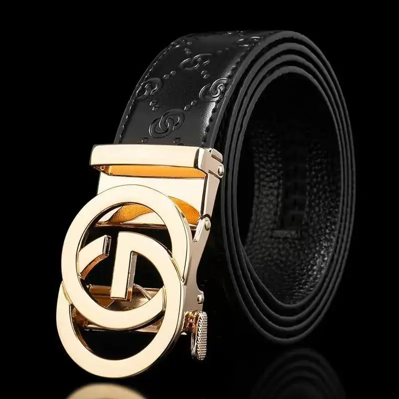 Men's Belts Automatic Buckle Genuine Leather Men's Jeans High Quality Pleasant Product Express Inc