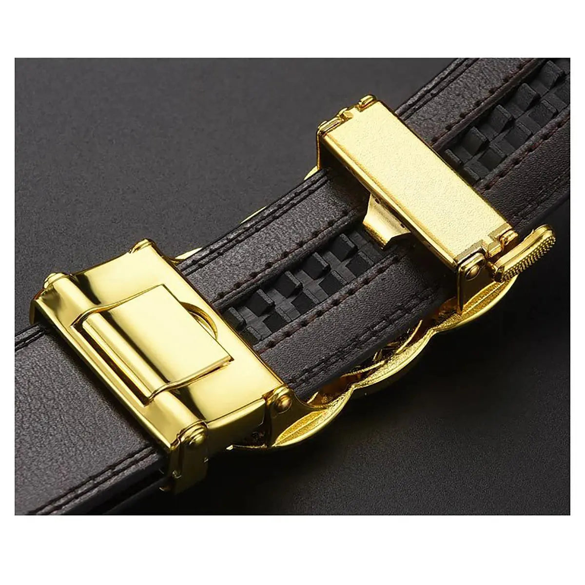 Head Layer Cowhide Belt Men's Automatic Buckle Pleasant Product Express Inc