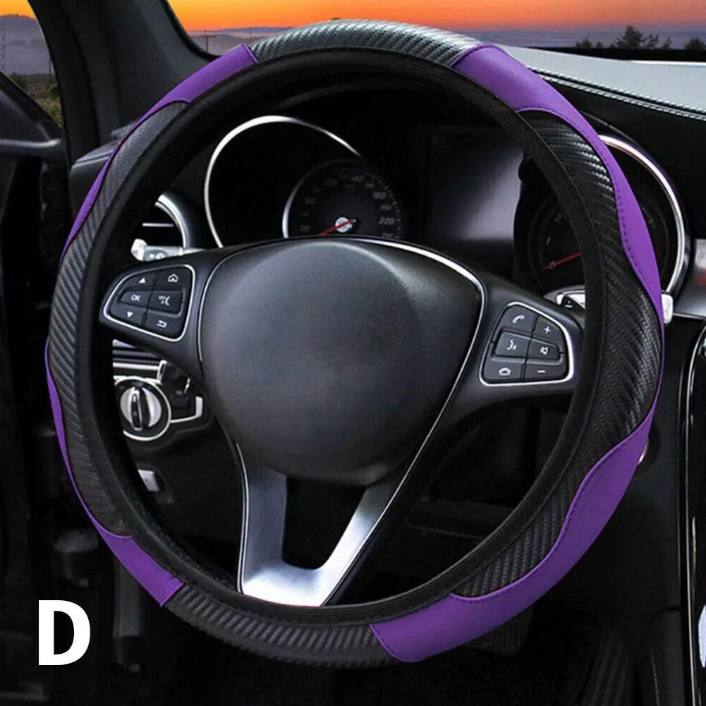 Leather Car Steering Wheel Cover For Renault - Pleasant Product