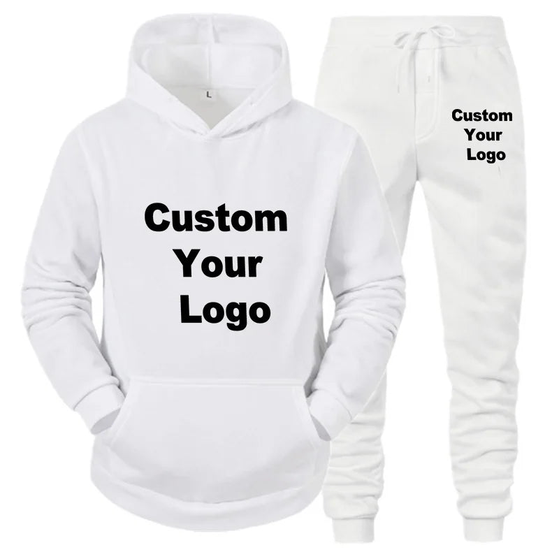 Custom Logo Men's Sets Hoodies+ Pants - Pleasant Product