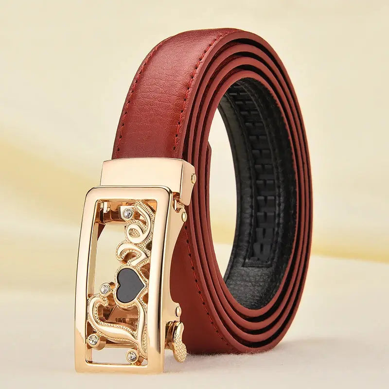 Women's Belt Fashion Automatic Buckle Pleasant Product Express Inc