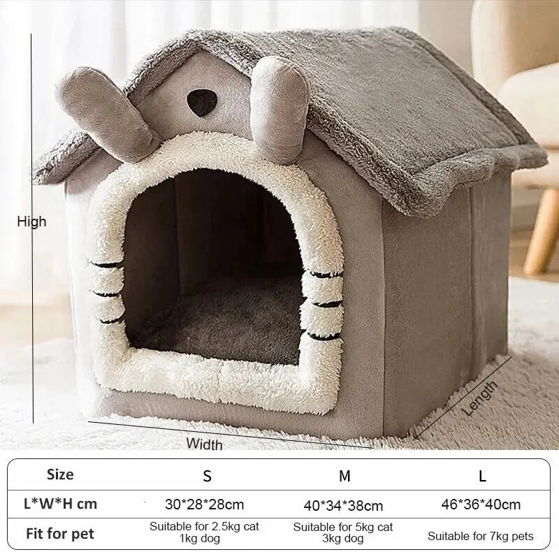 Warm Dog House Soft Pet Bed - Pleasant Product