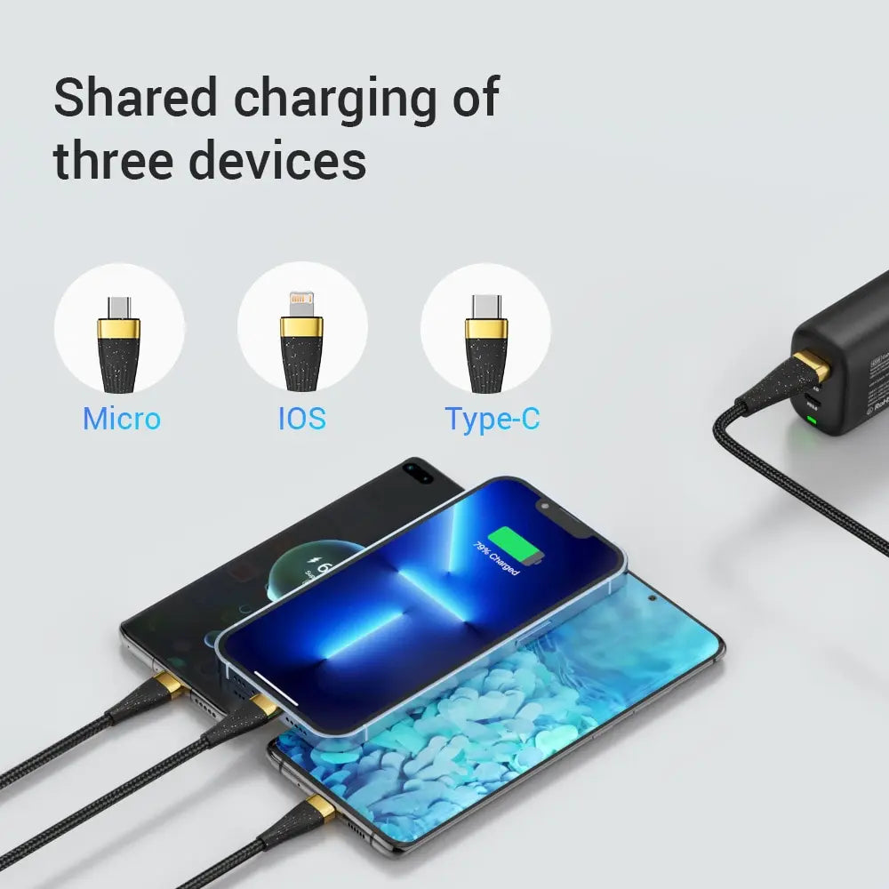 3 In 1 USB Charge Cable