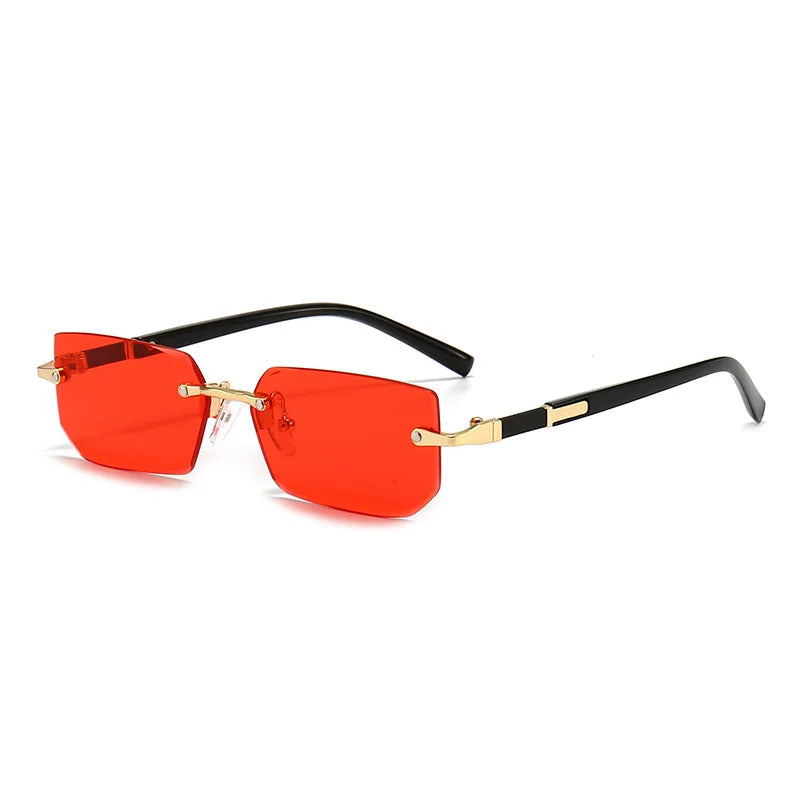 Rectangle Fashion  Women Men Sun Glasses