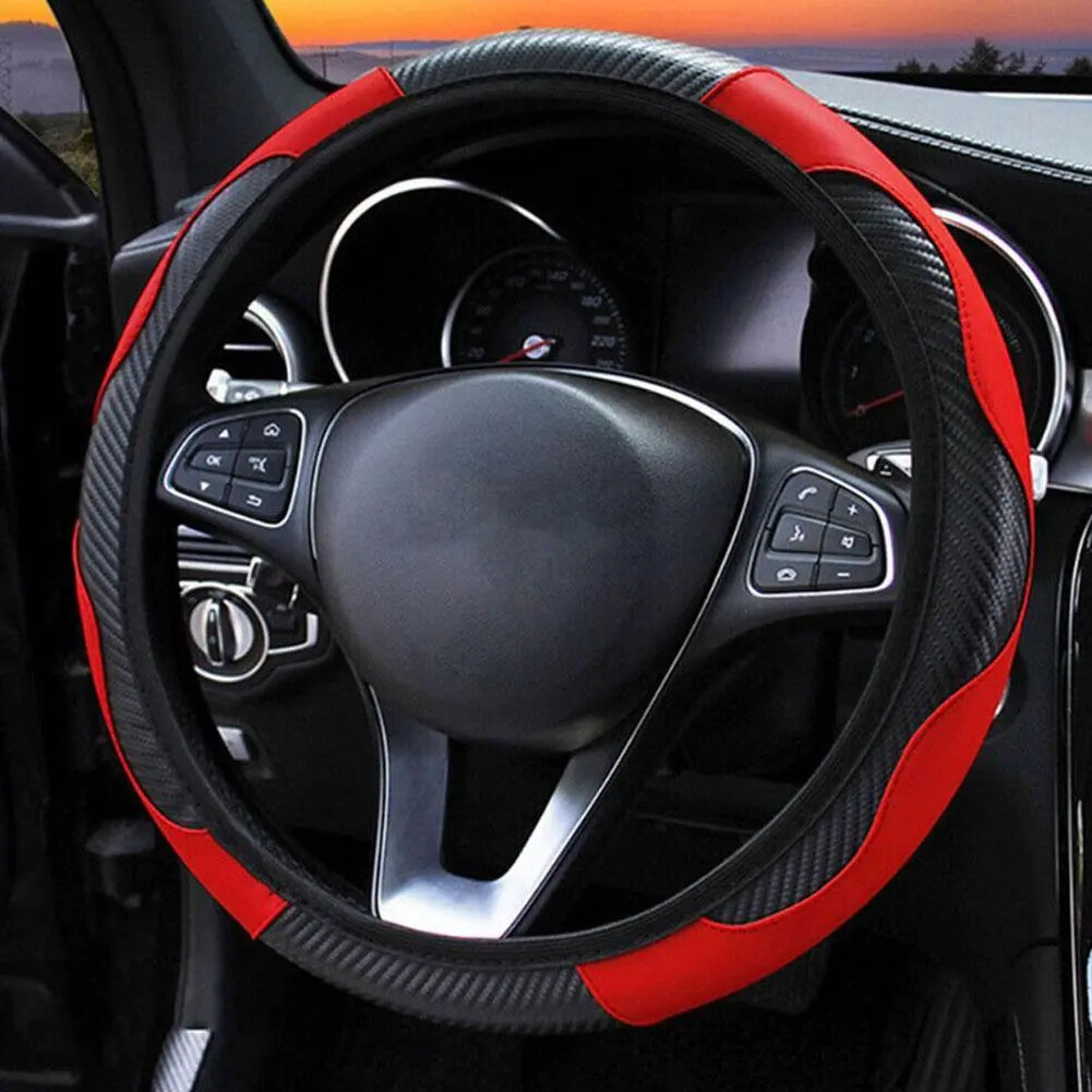 Leather Car Steering Wheel Cover For Renault - Pleasant Product