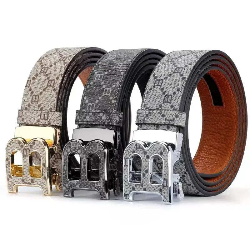 Fashion Alloy Needle Men's Belt B Buckle Head Waist Belt for Men Pleasant Product Express Inc