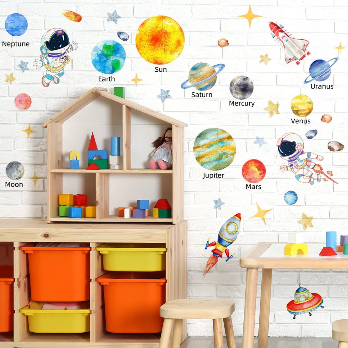 Solar System Kids Wall Stickers,