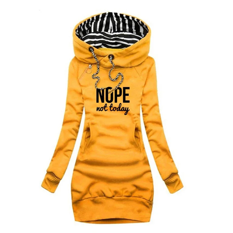 Pullover Dress Long Sleeve Hooded - Pleasant Product