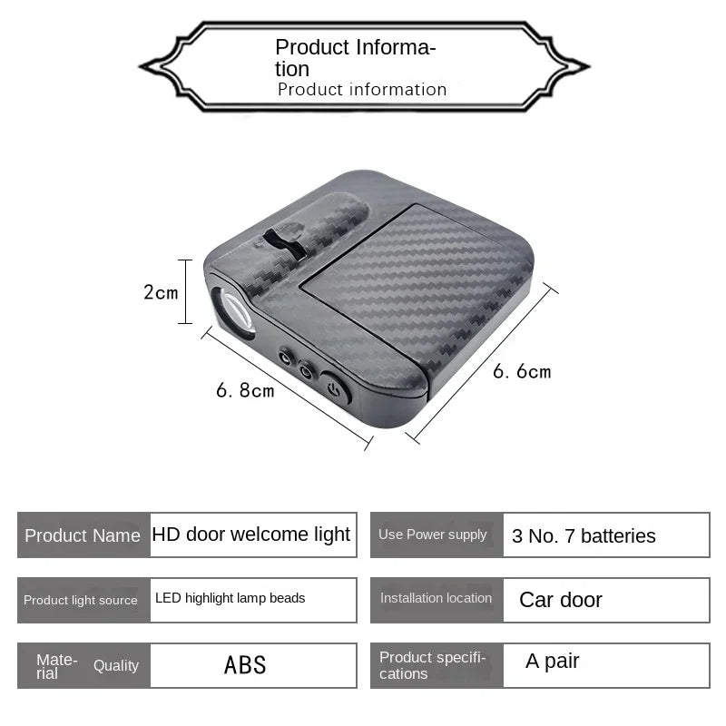 2pcs Car Logo Wireless Courtesy Car Door Projector LED - Pleasant Product