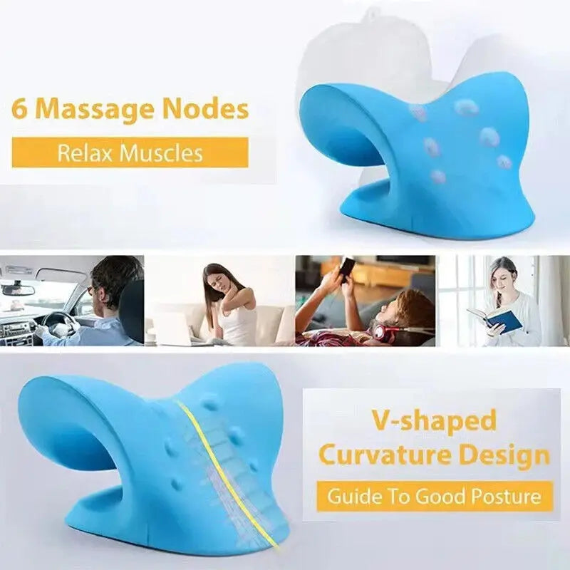 Neck and Shoulder Relaxer Corrector  Massager Cloud Pillow