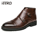 Fashion Buckle Strap Chelsea Boot For Man