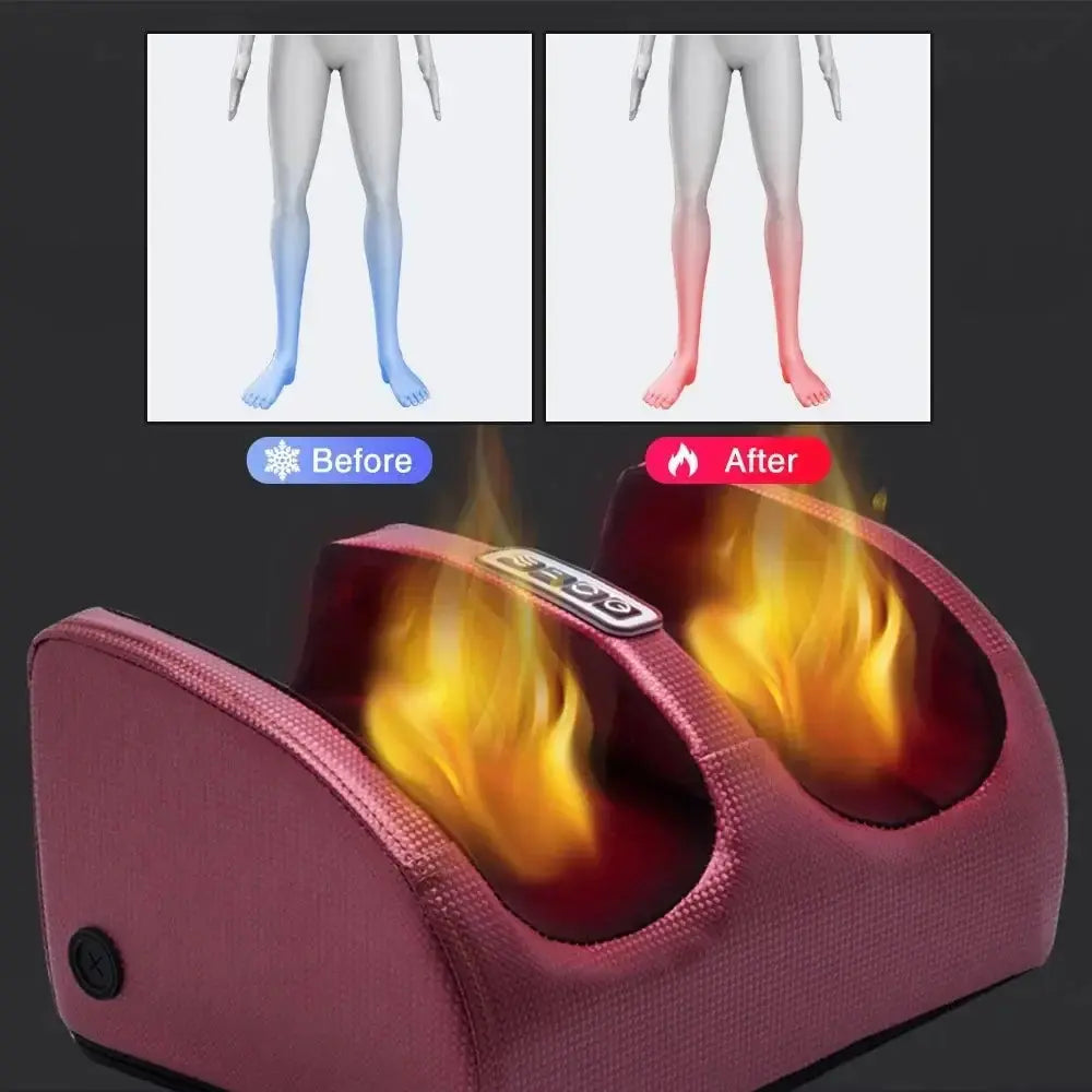 Electric Foot Massager Kneading Deep Tissue Relax Heated Roller Pleasant Product Express Inc