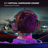 Headset,3.5 mm jack&USB Headphones with 7.1 Surround Sound/volume