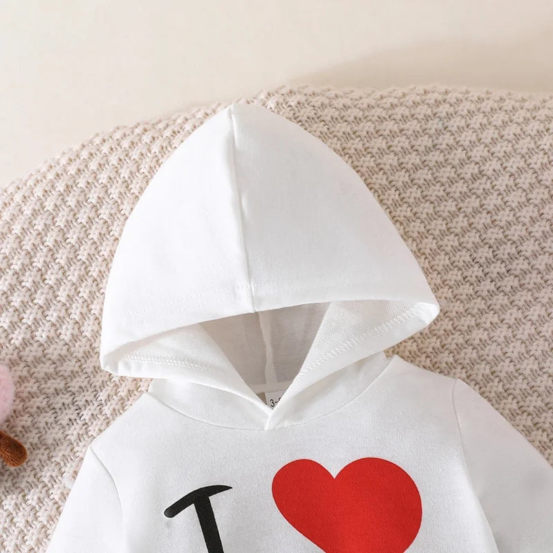 Girls Boy 3 -24 Months Cute Letter Long Sleeve Hoodie