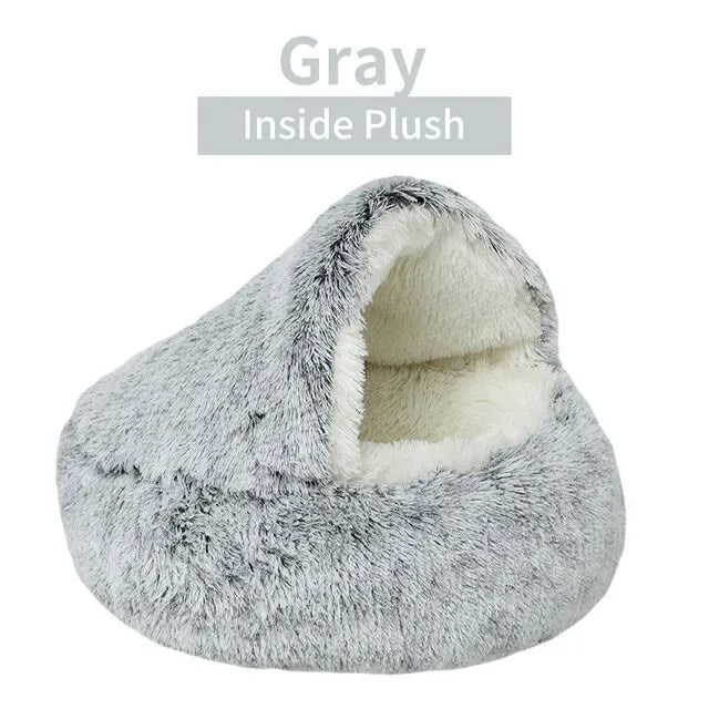 Soft Plush Pet Bed with Cover - Pleasant Product