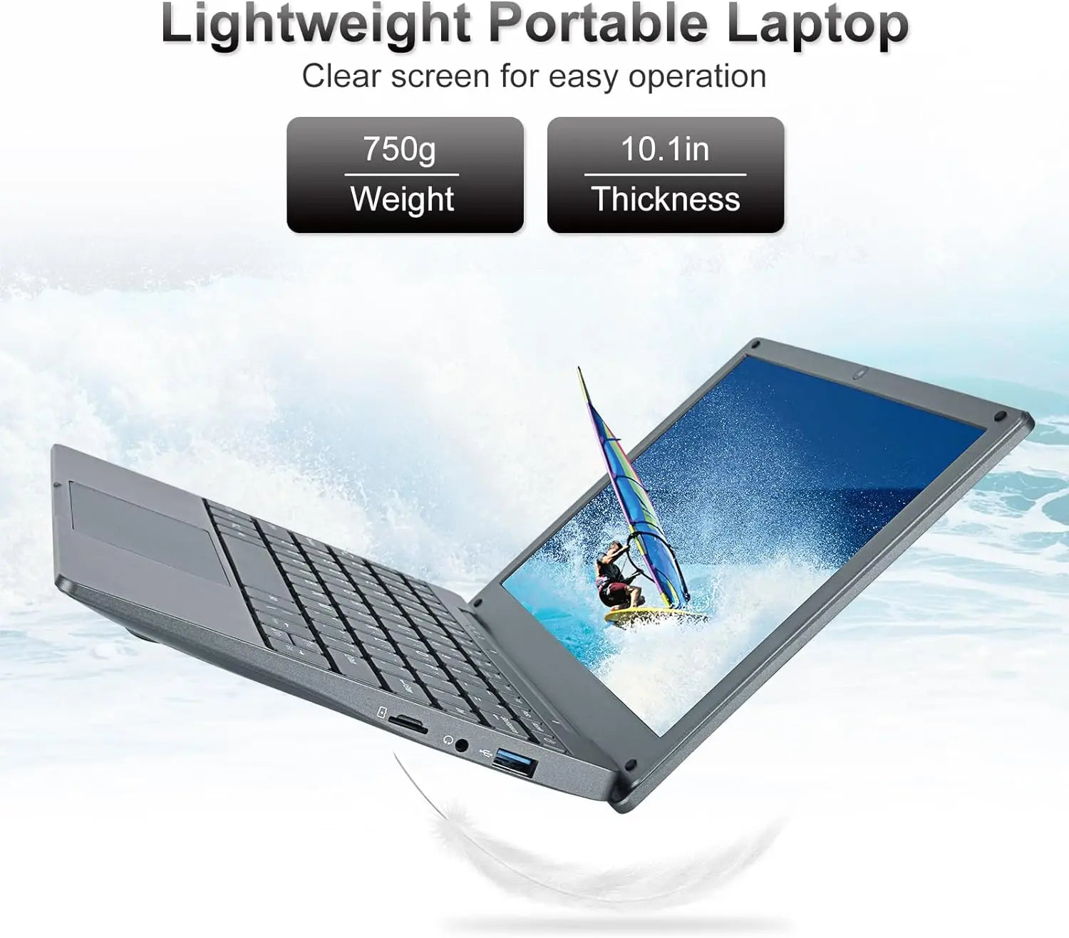 Windows 11 Laptop 10.1inch Notebook Computer