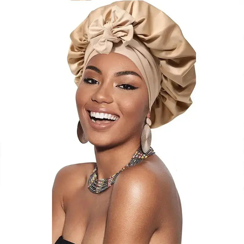 Bonnets Silk Satin Hat Hair Night Pleasant Product Express Inc