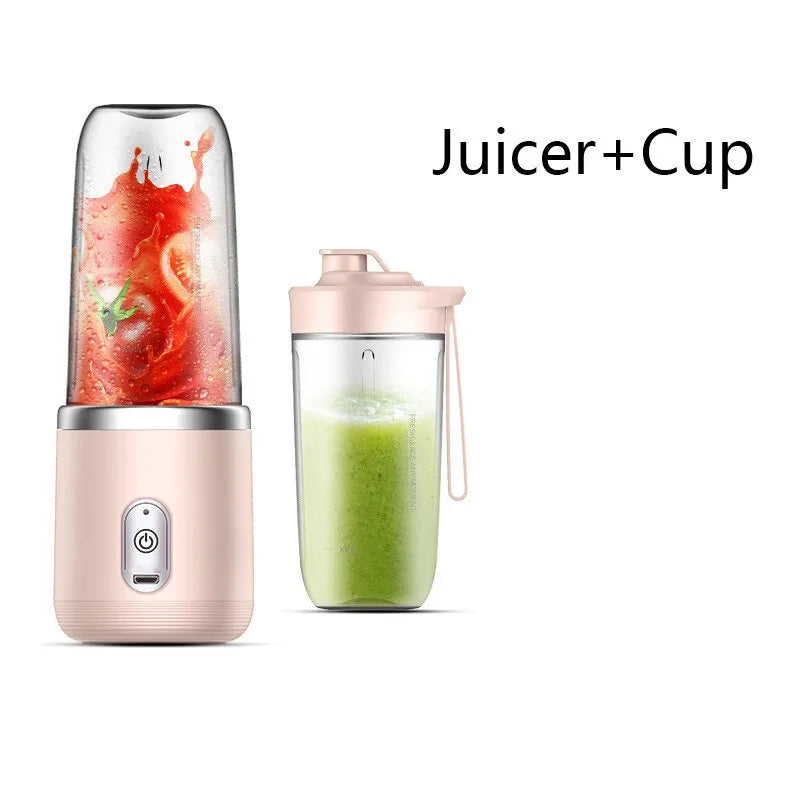 1pc Blue/Pink Portable Small Electric Juicer - Pleasant Product