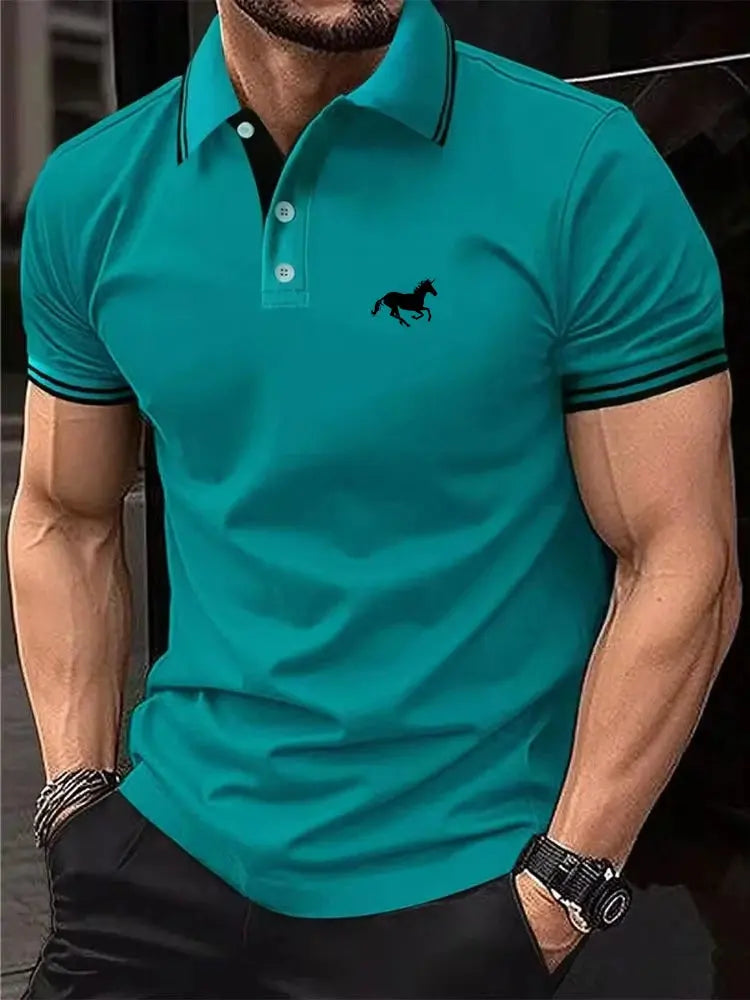 Men's Classic Short Sleeved Polo T Shirt Pleasant Product Express Inc