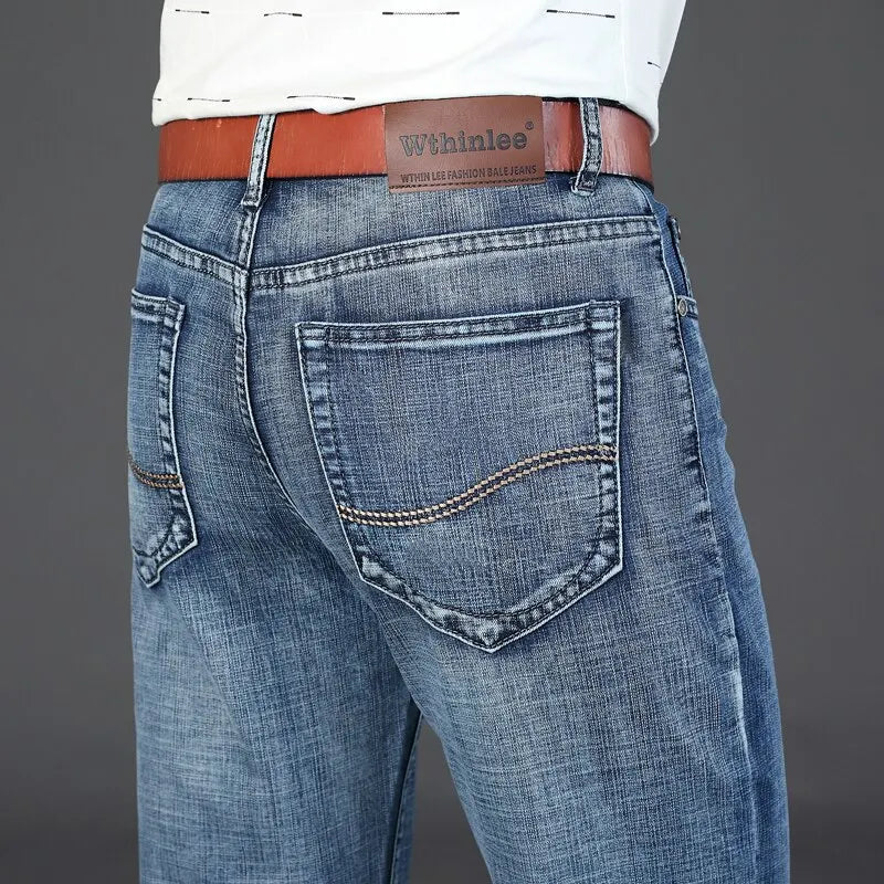 Men's Jeans Casual Straight Stretch Fashion - Pleasant Product