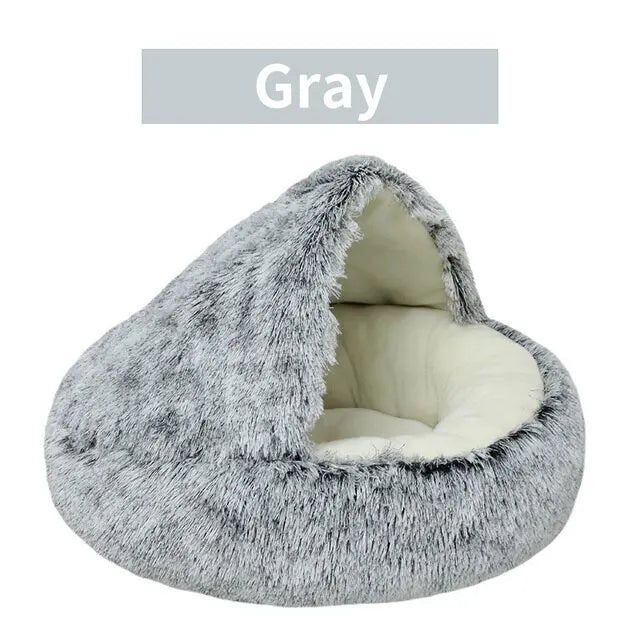 Soft Plush Pet Bed with Cover - Pleasant Product