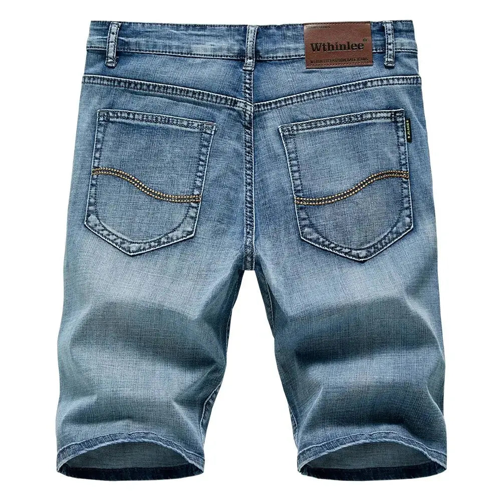 Classic Shorts Jeans Men Denim Pants Straight Stretch Pleasant Product Express Inc