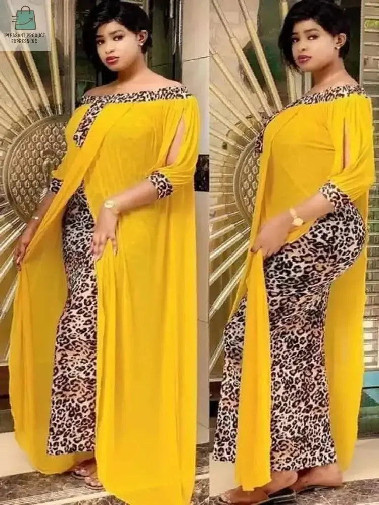 Sexy Leopard Printed Dashiki African DressesPleasant Product