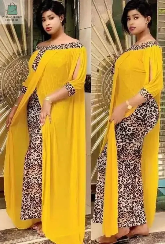 Sexy Leopard Printed Dashiki African DressesPleasant Product