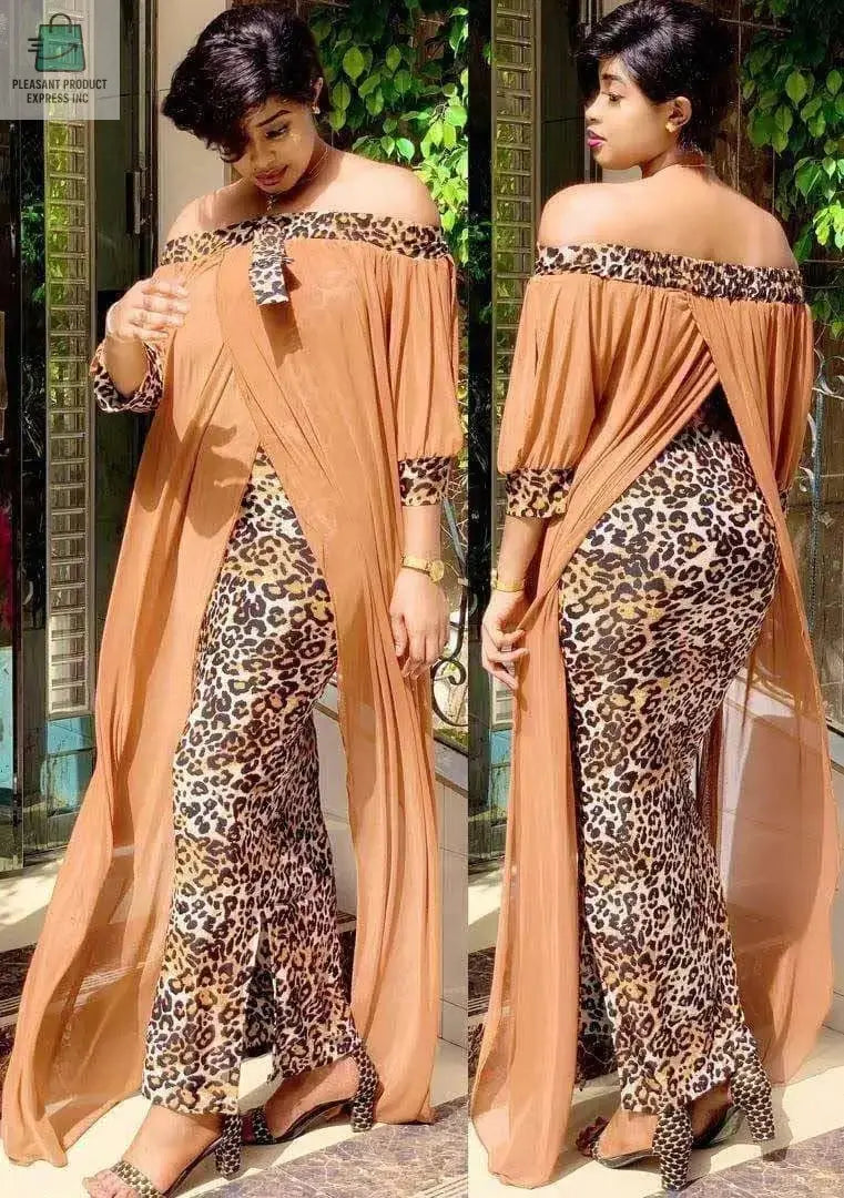 Sexy Leopard Printed Dashiki African DressesPleasant Product