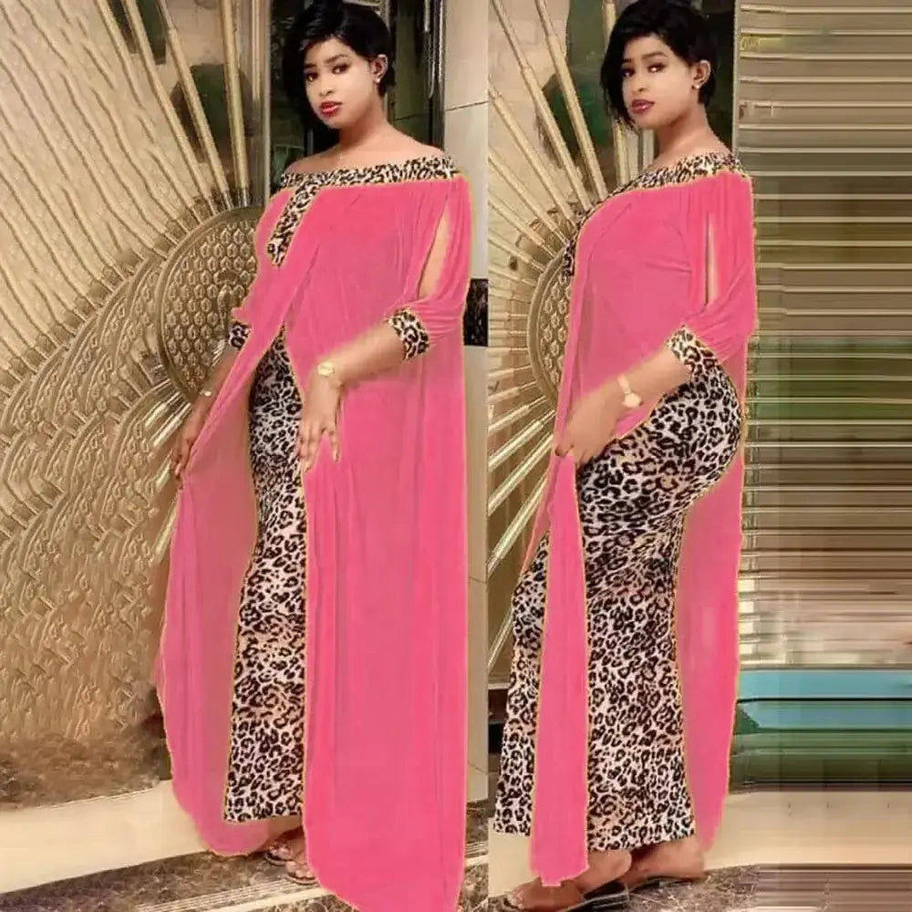 Sexy Leopard Printed Dashiki African DressesPleasant Product