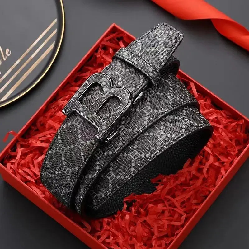 Fashion Alloy Needle Men's Belt B Buckle Head Waist Belt for Men Pleasant Product Express Inc